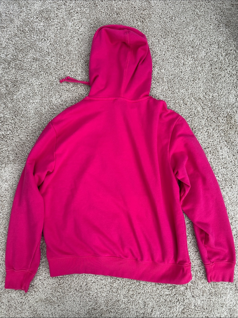 Nike Hoodie Medium Hot Pink Pullover Sweatshirt Embroidered Logo Y2K - Picture 6 of 6